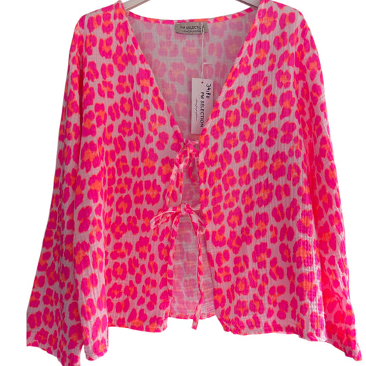Musselin Blusenjacke